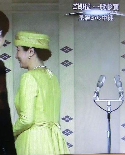 新天皇即位一般参賀 新皇后雅子さまは黄色いドレス 各宮家の画像